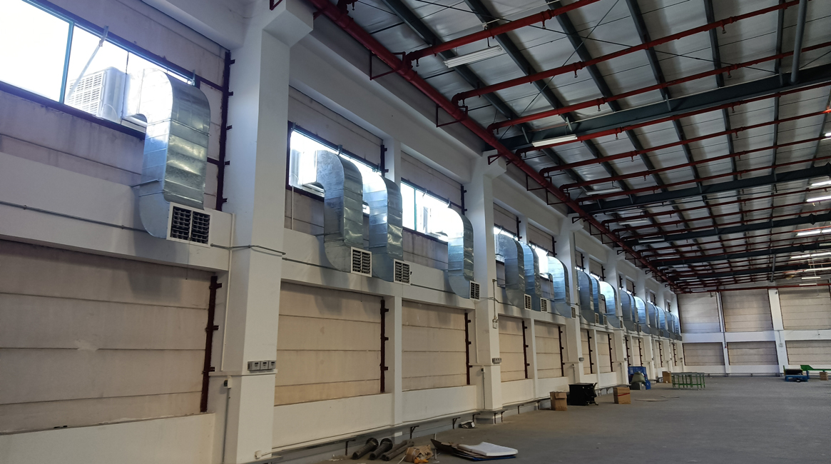 钢构厂房通风降温解决方案