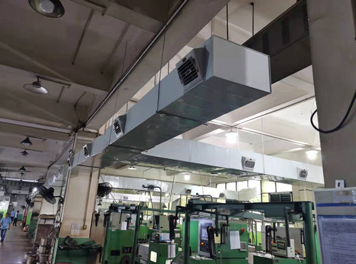 钣金车间通风降温解决方案