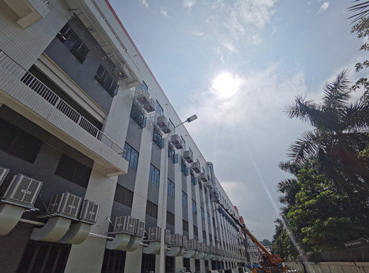深圳某印刷厂降温环保空调安装案例